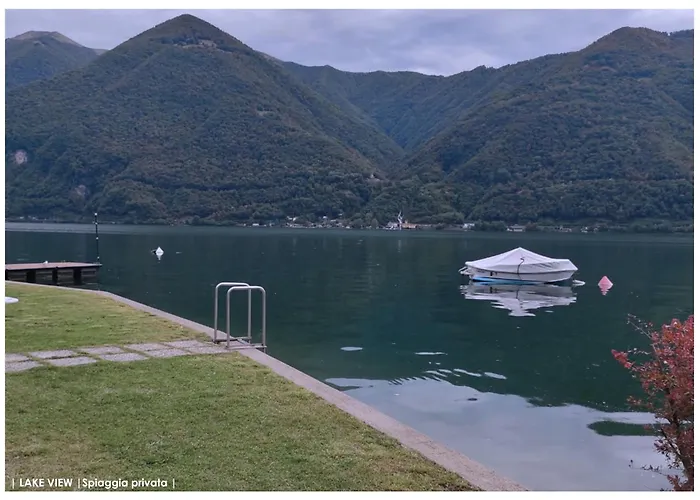 Lfsuite Luganolake Terrazza Spiaggia Privata Parking Wi-Fi Netflix